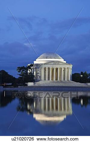 Thomas Jefferson Memorial at dusk View Large Photo Image Stock Photograph - Thomas Jefferson Memorial at dusk. Fotosearch