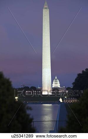 Stock Photo - Washington Monument and Capitol Building. Fotosearch