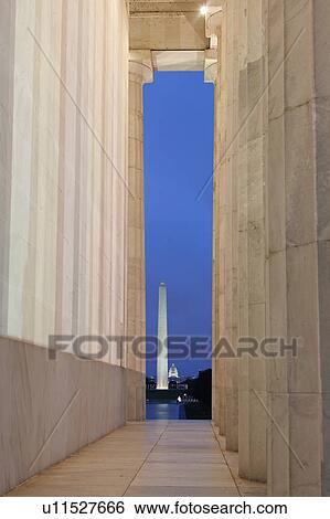 Washington Monument and Capitol Building seen from Lincoln Memorial View Large Photo Image Stock Photograph - Washington Monument and Capitol Building seen from Lincoln Memorial. Fotosearch