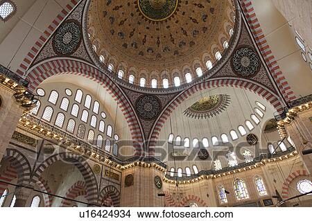 Architectural details of the dome at Suleymaniye Mosque, Third Hill, Istanbul, Turkey View Large Photo Image Picture - Architectural details of the dome at Suleymaniye Mosque, Third Hill, Istanbul, Turkey. Fotosearch