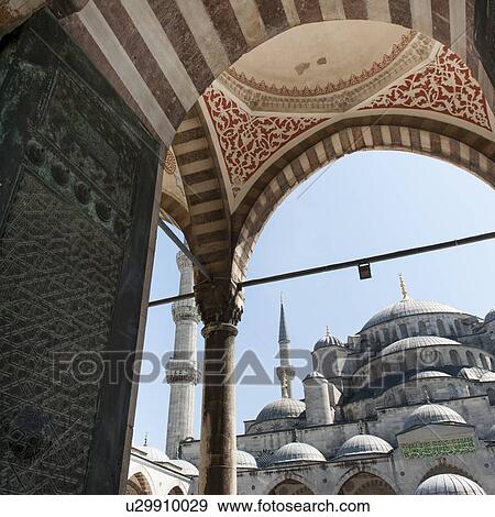 Blue Mosque, Istanbul, Turkey View Large Photo Image Stock Photo - Blue Mosque, Istanbul, Turkey. Fotosearch