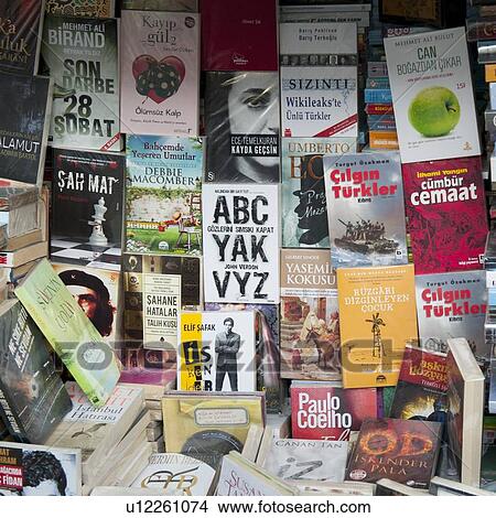 Books at a market stall, Tophane, Istanbul, Turkey View Large Photo Image Picture - Books at a market stall, Tophane, Istanbul, Turkey. Fotosearch