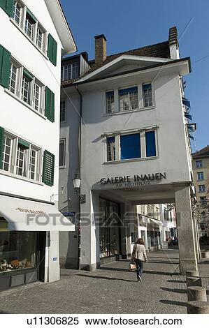 Buildings along a street, District 1, Zurich, Switzerland View Large Photo Image Stock Photography - Buildings along a street, District 1, Zurich, Switzerland. Fotosearch