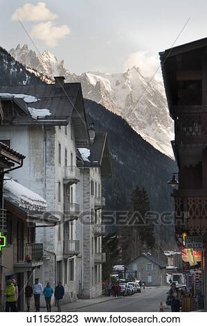 Buildings along a street in valley, Chamonix, Rhone-Alpes, France View Large Photo Image Stock Image - Buildings along a street in valley, Chamonix, Rhone-Alpes, France. Fotosearch