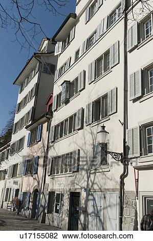 Buildings along a street, Bahnhofstrasse, Zurich, Switzerland View Large Photo Image Stock Image - Buildings along a street, Bahnhofstrasse, Zurich, Switzerland. Fotosearch