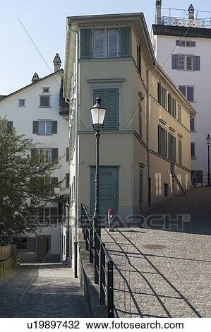 Buildings along a street, Bahnhofstrasse, Zurich, Switzerland View Large Photo Image Stock Image - Buildings along a street, Bahnhofstrasse, Zurich, Switzerland. Fotosearch