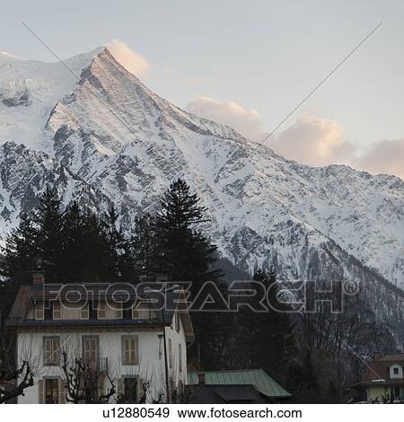 Chalets in the valley, Chamonix, Rhone-Alpes, France View Large Photo Image Stock Photo - Chalets in the valley, Chamonix, Rhone-Alpes, France. Fotosearch