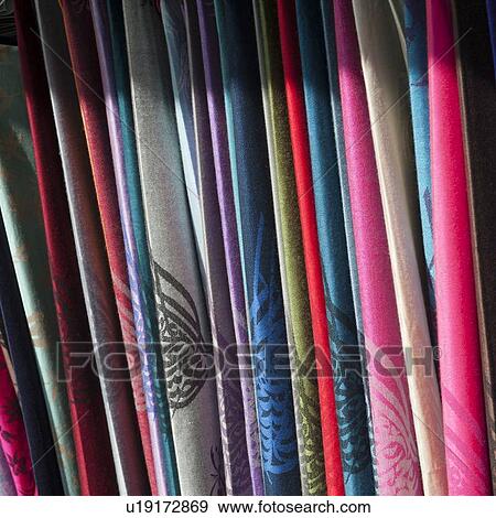 Colorful scarves for sale at a market stall, Istanbul, Turkey View Large Photo Image Stock Photo - Colorful scarves for sale at a market stall, Istanbul, Turkey. Fotosearch