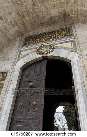 Stock Photo - Entrance of a palace, Imperial Gate, Topkapi Palace, Istanbul, Turkey. Fotosearch