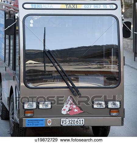 Front view of a bus in Zermatt, Valais Canton, Switzerland View Large Photo Image Stock Photo - Front view of a bus in Zermatt, Valais Canton, Switzerland. Fotosearch