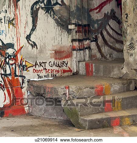 Graffiti on a ruined wall, Istanbul, Turkey View Large Photo Image Picture - Graffiti on a ruined wall, Istanbul, Turkey. Fotosearch