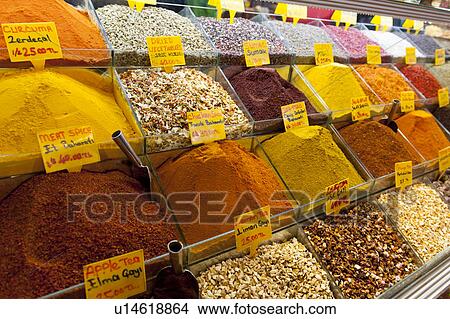 Heap of spices with price tags in a market, Grand Bazaar, Istanbul, Turkey View Large Photo Image Picture - Heap of spices with price tags in a market, Grand Bazaar, Istanbul, Turkey. Fotosearch