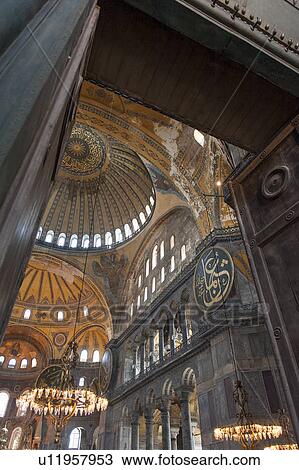 Interiors of Aya Sofya museum, Istanbul, Turkey View Large Photo Image Stock Image - Interiors of Aya Sofya museum, Istanbul, Turkey. Fotosearch