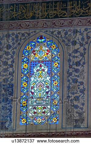 Stock Photo - Interiors of Blue Mosque, Istanbul, Turkey. Fotosearch
