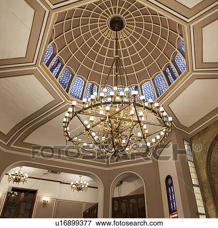 Stock Photo - Interiors of Neve Shalom Synagogue, Beyoglu District, Istanbul, Turkey. Fotosearch
