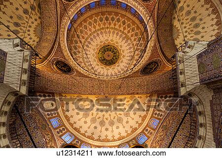 Interiors of the Yeni Camii Mosque, Istanbul, Turkey View Large Photo Image Stock Image - Interiors of the Yeni Camii Mosque, Istanbul, Turkey. Fotosearch