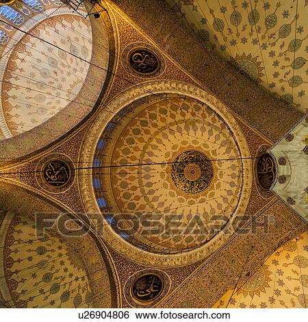 Interiors of the Yeni Camii Mosque, Istanbul, Turkey View Large Photo Image Stock Photograph - Interiors of the Yeni Camii Mosque, Istanbul, Turkey. Fotosearch