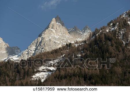 Low angle view of mountains in winter, Mont Blanc, Chamonix, Rhone-Alpes, France View Large Photo Image Stock Photo - Low angle view of mountains in winter, Mont Blanc, Chamonix, Rhone-Alpes, France. Fotosearch