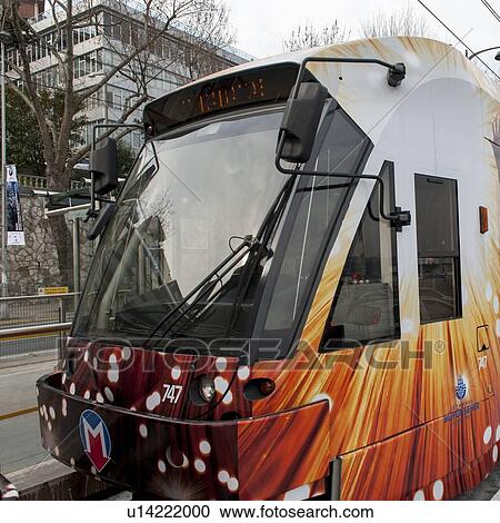 Modern tram, Istanbul, Turkey View Large Photo Image Stock Image - Modern tram, Istanbul, Turkey. Fotosearch