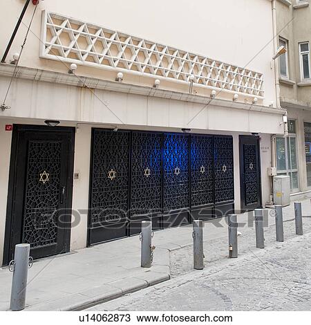 Stock Image - Neve Shalom Synagogue, Beyoglu District, Istanbul, Turkey. Fotosearch
