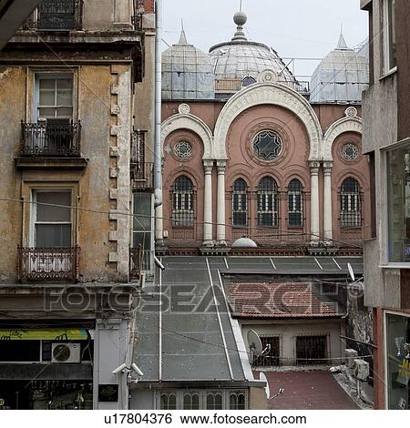 Neve Shalom Synagogue, Beyoglu District, Istanbul, Turkey View Large Photo Image Stock Photograph - Neve Shalom Synagogue, Beyoglu District, Istanbul, Turkey. Fotosearch