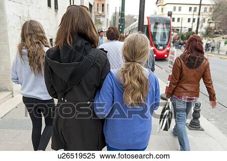 People walking on a sidewalk, Old City, Istanbul, Turkey View Large Photo Image Stock Photography - People walking on a sidewalk, Old City, Istanbul, Turkey. Fotosearch