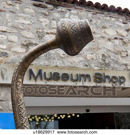 Stock Photo - Sculpture of Turkish pitcher outside a souvenir shop, Topkapi Palace, Istanbul, Turkey. Fotosearch