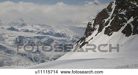 Ski area in winter, Zermatt, Valais Canton, Switzerland View Large Photo Image Picture - Ski area in winter, Zermatt, Valais Canton, Switzerland. Fotosearch