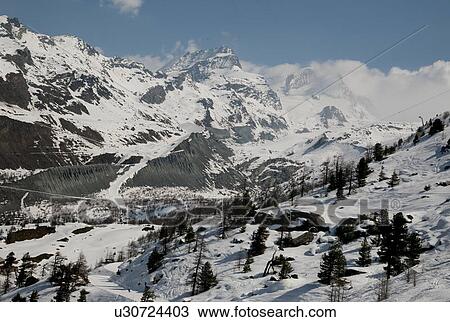 Ski area in winter, Zermatt, Valais Canton, Switzerland View Large Photo Image Stock Image - Ski area in winter, Zermatt, Valais Canton, Switzerland. Fotosearch
