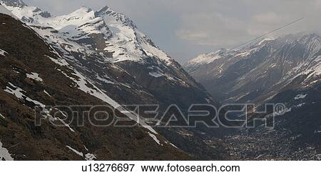 Snow covered mountains in winter, Zermatt, Valais Canton, Switzerland View Large Photo Image Stock Photo - Snow covered mountains in winter, Zermatt, Valais Canton, Switzerland. Fotosearch