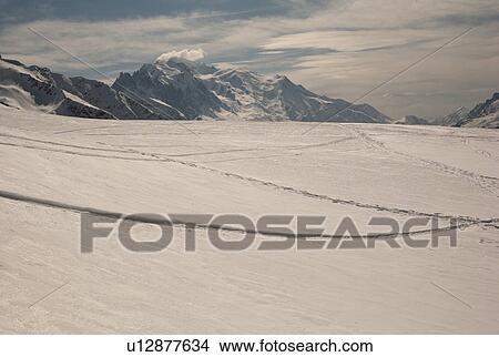 Snow covered ski area in winter, Domaine De Balme, Vallorcine, Mont Blanc, Chamonix, Rhone-Alpes, France View Large Photo Image Picture - Snow covered ski area in winter, Domaine De Balme, Vallorcine, Mont Blanc, Chamonix, Rhone-Alpes, France. Fotosearch