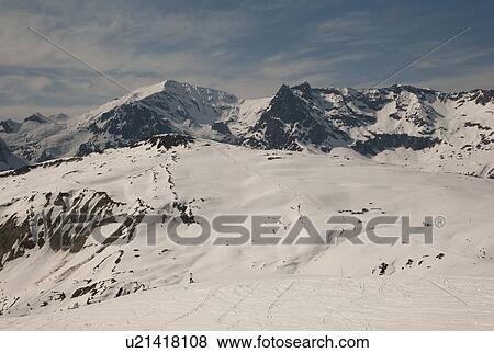 Snow covered ski area in winter, Domaine De Balme, Vallorcine, Mont Blanc, Chamonix, Rhone-Alpes, France View Large Photo Image Stock Photo - Snow covered ski area in winter, Domaine De Balme, Vallorcine, Mont Blanc, Chamonix, Rhone-Alpes, France. Fotosearch