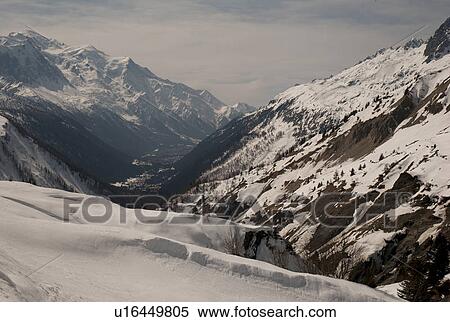 Snow covered ski area with mountains in winter, Domaine De Balme, Vallorcine, Mont Blanc, Chamonix, Rhone-Alpes, France View Large Photo Image Stock Photography - Snow covered ski area with mountains in winter, Domaine De Balme, Vallorcine, Mont Blanc, Chamonix, Rhone-Alpes, France. Fotosearch