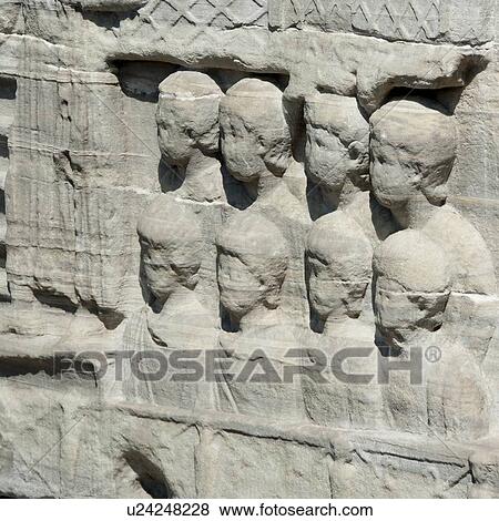 Stock Photo - Statue carved on Obelisk of Theodosius, Istanbul, Turkey. Fotosearch