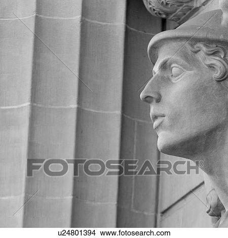 Statue on façade of a building, Bahnhofstrasse, Zurich, Switzerland View Large Photo Image Picture - Statue on façade of a building, Bahnhofstrasse, Zurich, Switzerland. Fotosearch