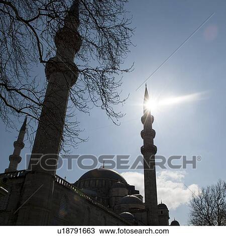 Stock Image - Suleymaniye Mosque, Third Hill, Istanbul, Turkey. Fotosearch