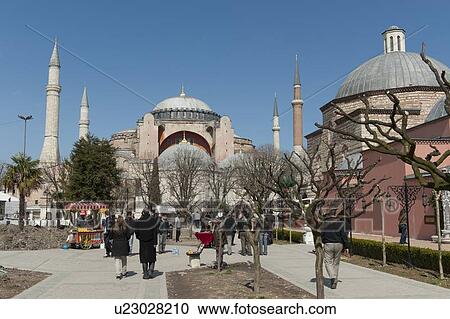 Tourists at Aya Sofya museum, Istanbul, Turkey View Large Photo Image Stock Image - Tourists at Aya Sofya museum, Istanbul, Turkey. Fotosearch