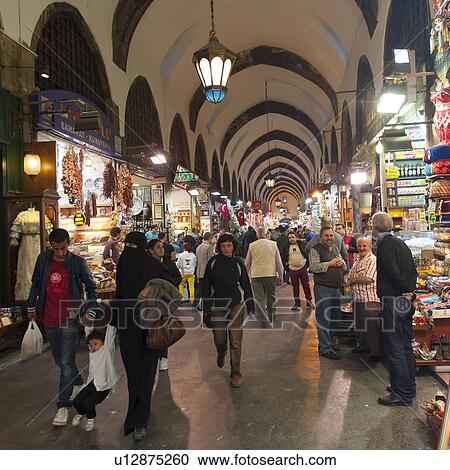 Tourists at grand bazaar, Istanbul, Turkey View Large Photo Image Stock Image - Tourists at grand bazaar, Istanbul, Turkey. Fotosearch