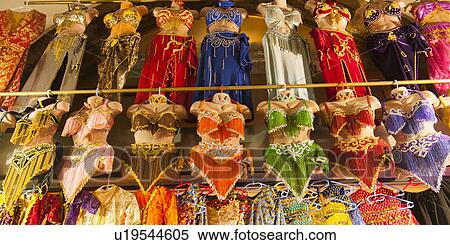 Stock Photography - Traditional Turkish belly dancer's costumes at a store in Grand Bazaar, Istanbul, Turkey. Fotosearch