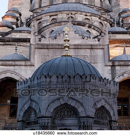 Stock Image - Yeni Camii Mosque, Istanbul, Turkey. Fotosearch