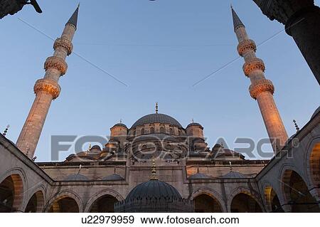 Yeni Camii Mosque, Istanbul, Turkey View Large Photo Image Stock Photo - Yeni Camii Mosque, Istanbul, Turkey. Fotosearch