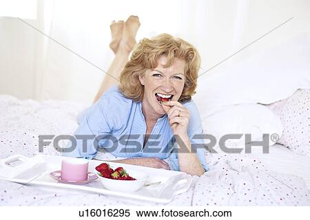 Stock Photography - Breakfast in bed. Fotosearch