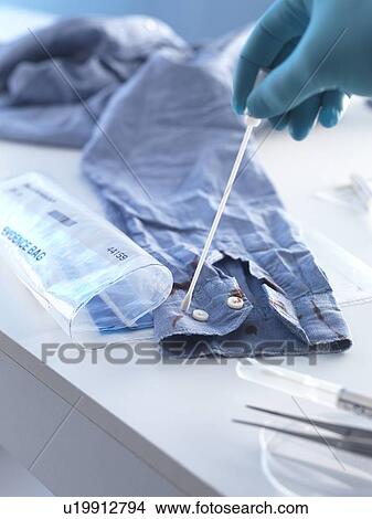 Picture - Forensic evidence. Fotosearch