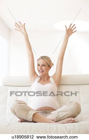 Happy pregnant woman View Large Photo Image Stock Image - Happy pregnant woman. Fotosearch