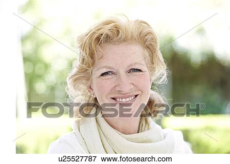 Stock Photo - Happy senior woman. Fotosearch