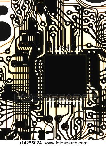 Printed circuit, macrophotograph View Large Photo Image Picture - Printed circuit, macrophotograph. Fotosearch