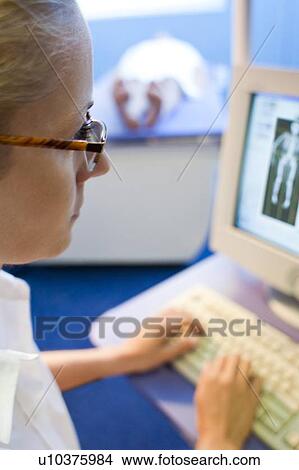 Bone density scan View Large Photo Image Picture - Bone density scan. Fotosearch