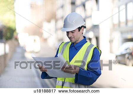 Construction worker View Large Photo Image Stock Photo - Construction worker. Fotosearch
