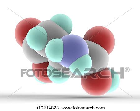 Stock Image - Cysteine molecule. Fotosearch