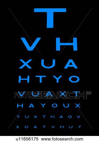 Stock Photography - Eyesight test chart. Fotosearch